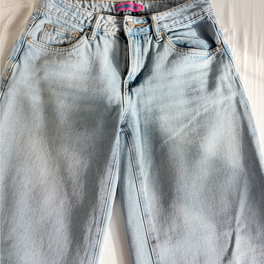 Edikted Light Blue straight leg Jeans